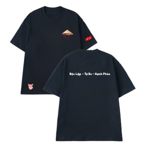 Áo thun Nam, Nữ form oversize - Mẫu Hạnh Phúc