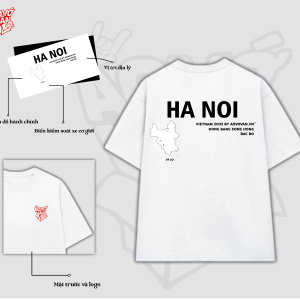 Áo thun Nam, Nữ form oversize – Mẫu Hà Nội