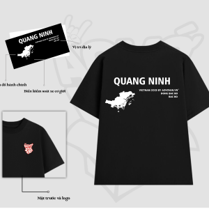 Áo thun Nam, Nữ form oversize – Mẫu Quảng Ninh